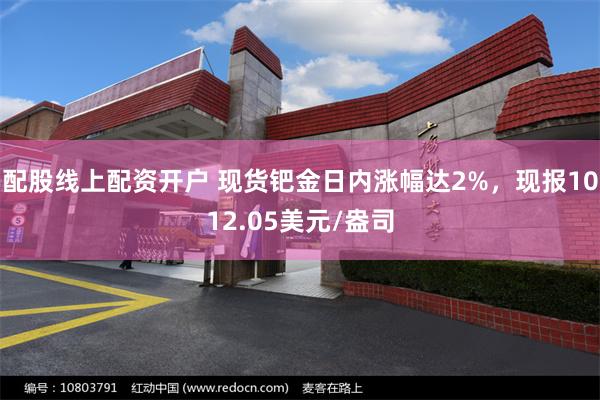 配股线上配资开户 现货钯金日内涨幅达2%，现报1012.05美元/盎司