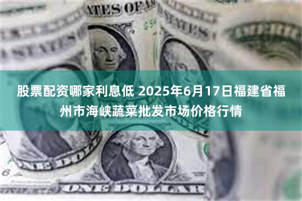 股票配资哪家利息低 2025年6月17日福建省福州市海峡蔬菜批发市场价格行情