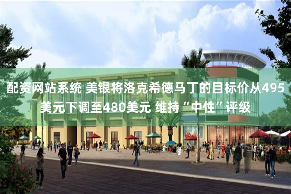 配资网站系统 美银将洛克希德马丁的目标价从495美元下调至480美元 维持“中性”评级