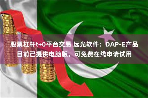 股票杠杆t+0平台交易 远光软件：DAP-E产品目前已提供电脑版，可免费在线申请试用