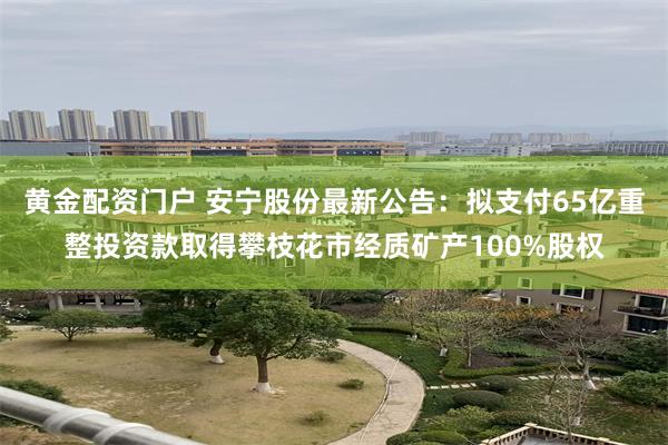 黄金配资门户 安宁股份最新公告：拟支付65亿重整投资款取得攀枝花市经质矿产100%股权
